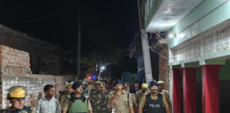 चेहल्लुम को लेकर पुलिस अलर्ट, एसपी सत्यनारायण ने चक नारा व चक ताम्बा में पैदल गश्त कर परखी सुरक्षा व्यवस्था