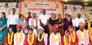 टूण्डला के लक्ष्मी फॉर्म हाउस में हुआ सामूहिक विवाह का भव्य आयोजन